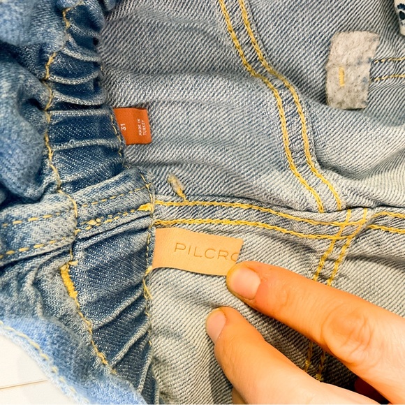 Anthropologie | PILCRO & LETTERPRESS Blue Demin Wide Legged Jeans - Picture 8 of 16